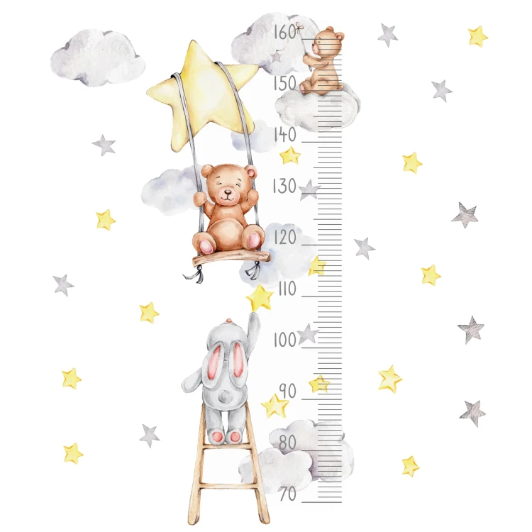 miarka-wzrostu-miś-króliczek-gwiazdki-40x100cm.webp