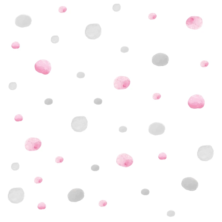 naklejki-kropki-na-ścianę-różowe-szare-50x50cm.webp