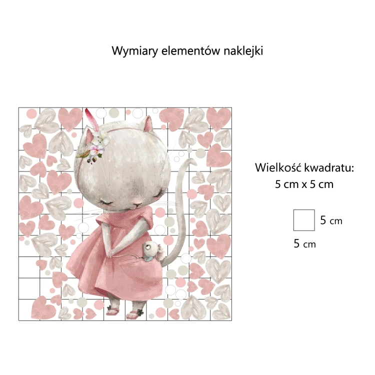 naklejki-na-ścianę-kotki-myszka-serduszka-kropeczki-50x50cm.webp