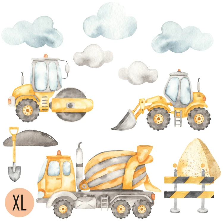naklejki-na-ścianę-koparki-pojazdy-budowalne-100x100cm.webp
