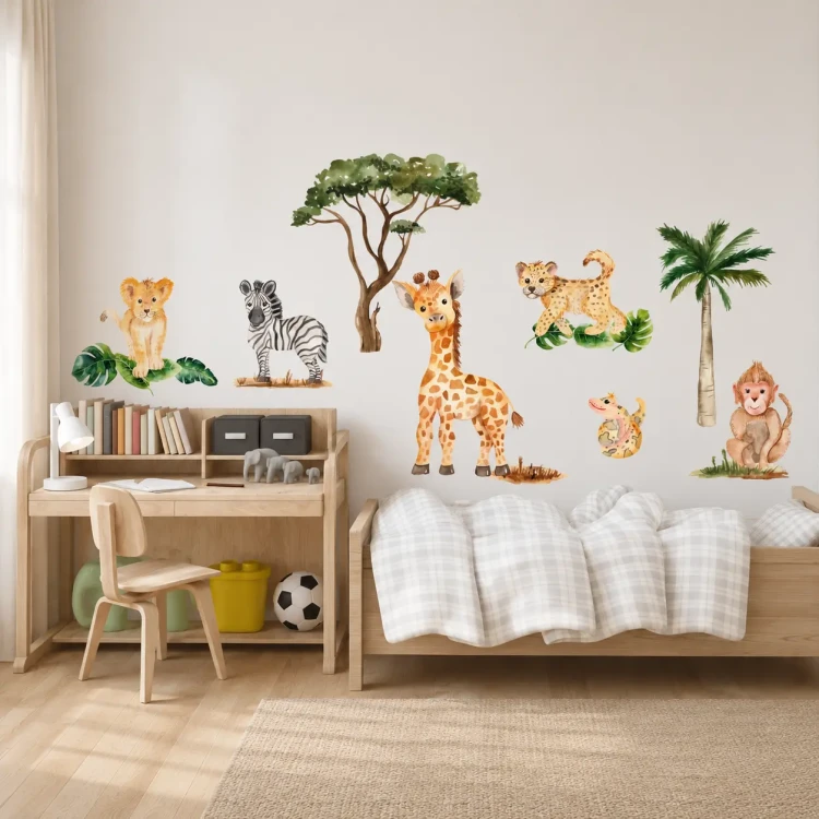 naklejki-safari-pokój-safari-dla-dziecka-100x100cm.webp