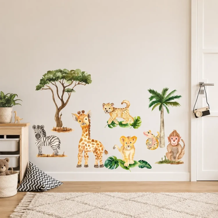naklejki-safari-pokój-safari-dla-dziecka-100x100cm.webp