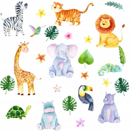 naklejki-na-sciane-dla-dzieci-kolorowe-safari-50x100cm.webp
