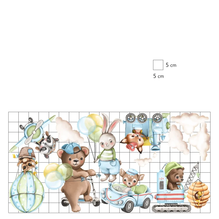naklejki-na-ścianę-samochód-koparka-samolot-chmurki-50x100cm .webp