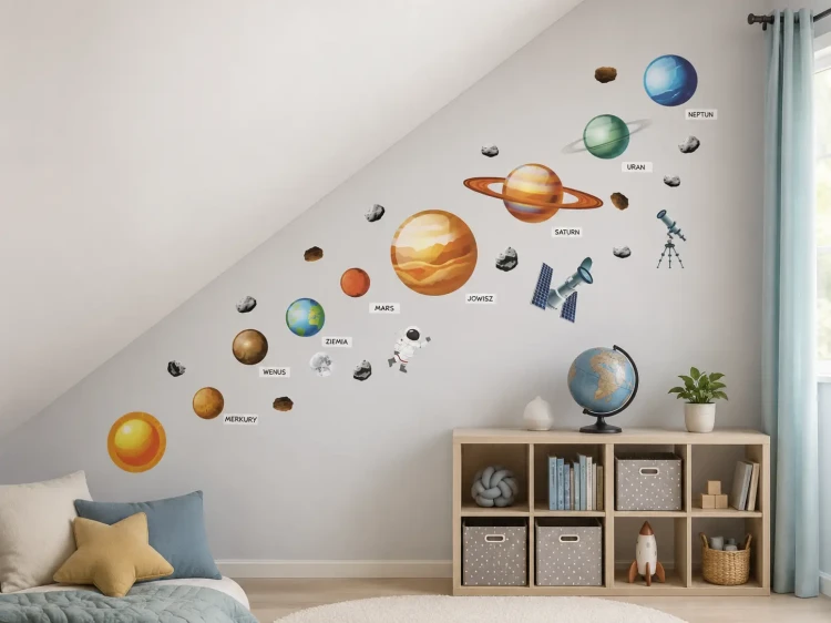 naklejki na ścianę-planety-kosmos-układ-słoneczny-50x100cm.webp