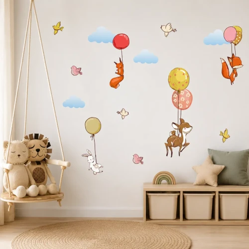 naklejki-na-sciane-zwierzęta-balony-kolorowe-50x100cm .webp