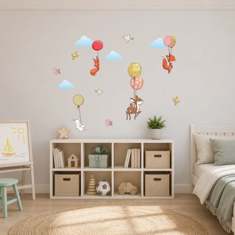 naklejki-na-sciane-zwierzęta-balony-kolorowe-50x100cm .webp