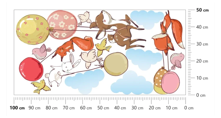 naklejki-na-sciane-zwierzęta-balony-kolorowe-50x100cm .webp