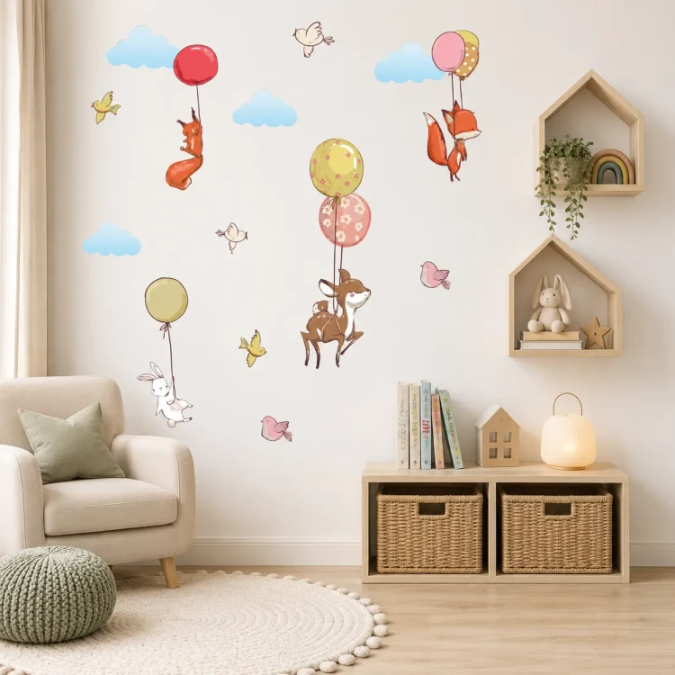 naklejki-na-sciane-zwierzęta-balony-kolorowe-50x100cm .webp