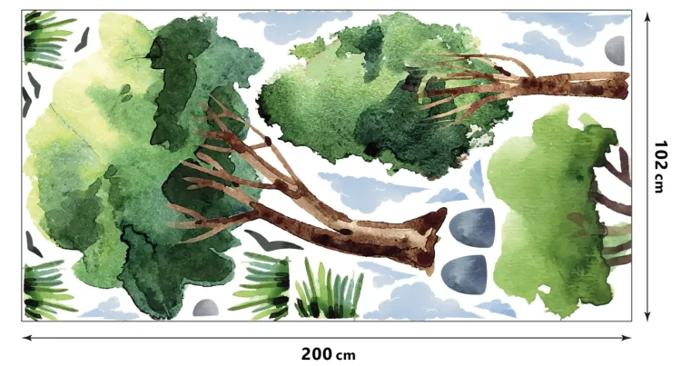 3-naklejki-na-ścianę-las-naklejki-drzewa-natura-200x100cm.webp