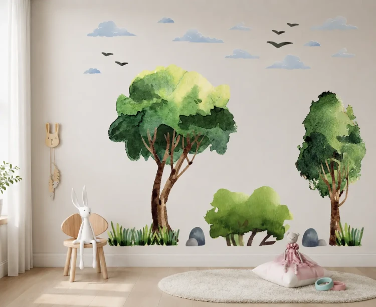 4-naklejki-na-ścianę-las-naklejki-drzewa-natura-200x100cm.webp