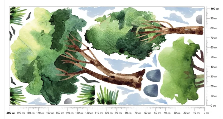 5-naklejki-na-ścianę-las-naklejki-drzewa-natura-200x100cm.webp