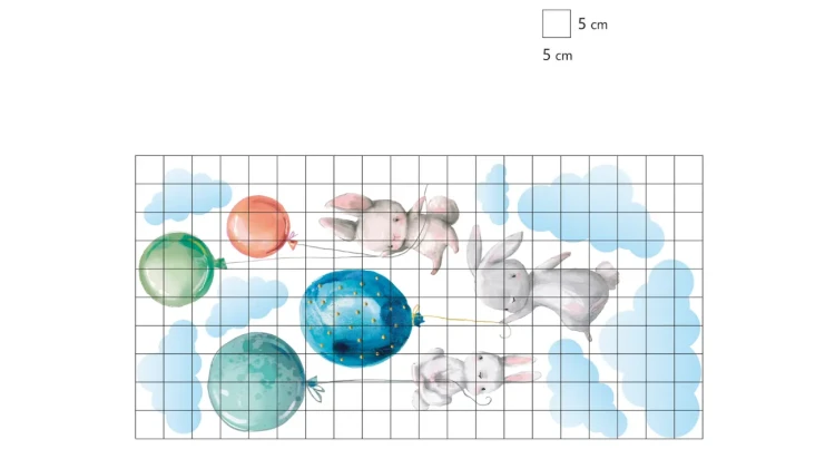 naklejki-na-ścianę-króliczki-balony-kolorowe-50x100cm.webp