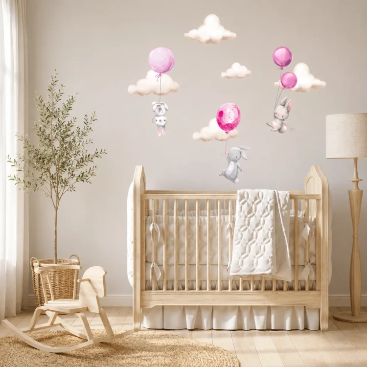 naklejki-na-ścianę-króliczki-balony-różowe-50x100cm.webp