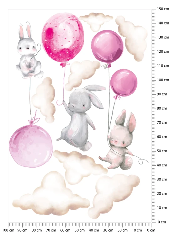 naklejki-na-ścianę-króliczki-balony-różowe-150x100cm.webp