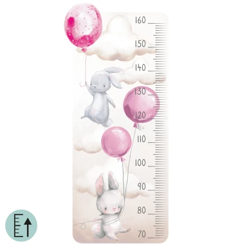 miarka-wzrostu-naklejka-na-ścianę-króliczki-różowe-balony.webp