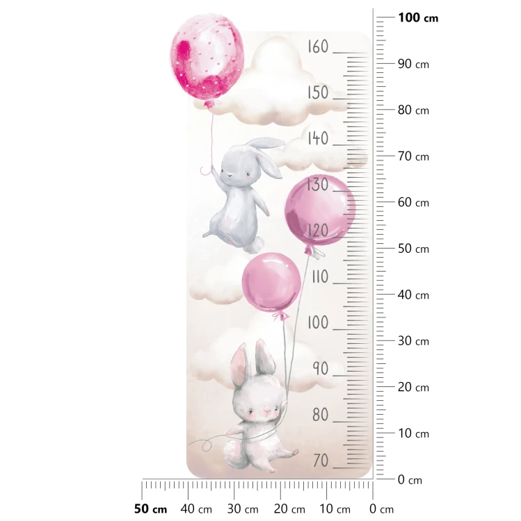 miarka-wzrostu-naklejka-na-ścianę-króliczki-różowe-balony.webp