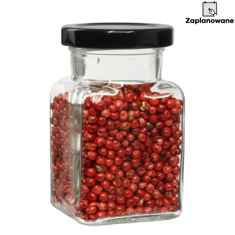 5 słoiczek na przyprawy z czarną zakrętką 150ml czerwony pieprz.png