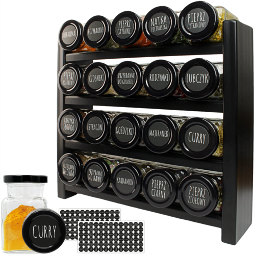 1 stojak na przyprawy ze słoikami 150C i etykietami 4 cm amatic.png