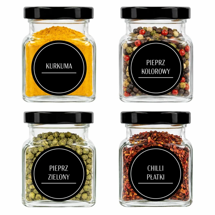 7-słoiczki-na-przyprawy-120ml-z-czarną-zakrętką-naklejki-na-przyprawy.webp