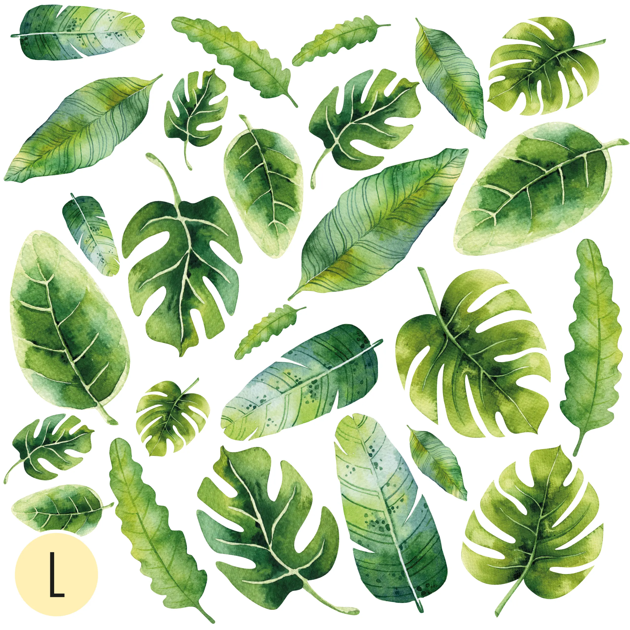 liście na ścianę naklejka monstera