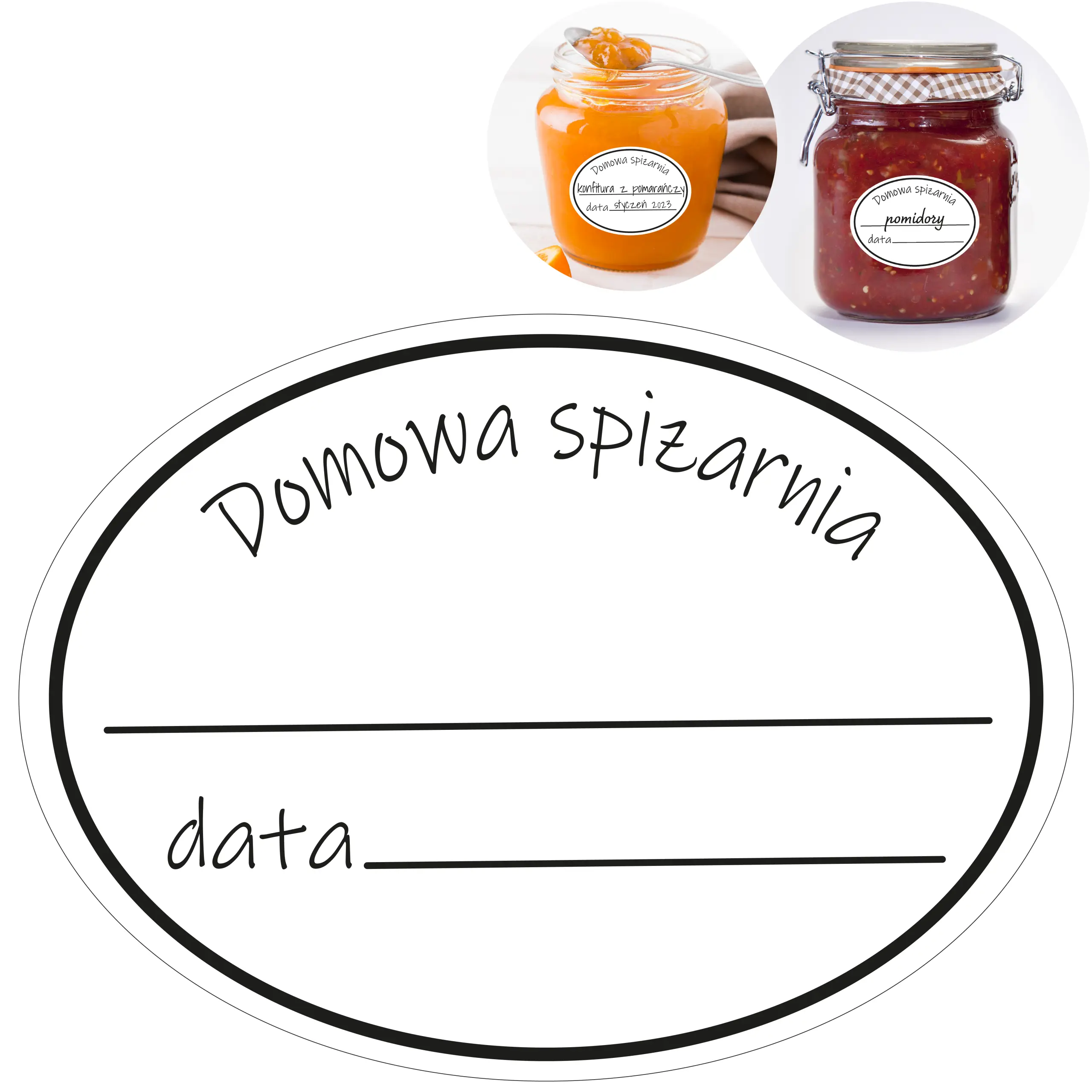naklejka na przetwory