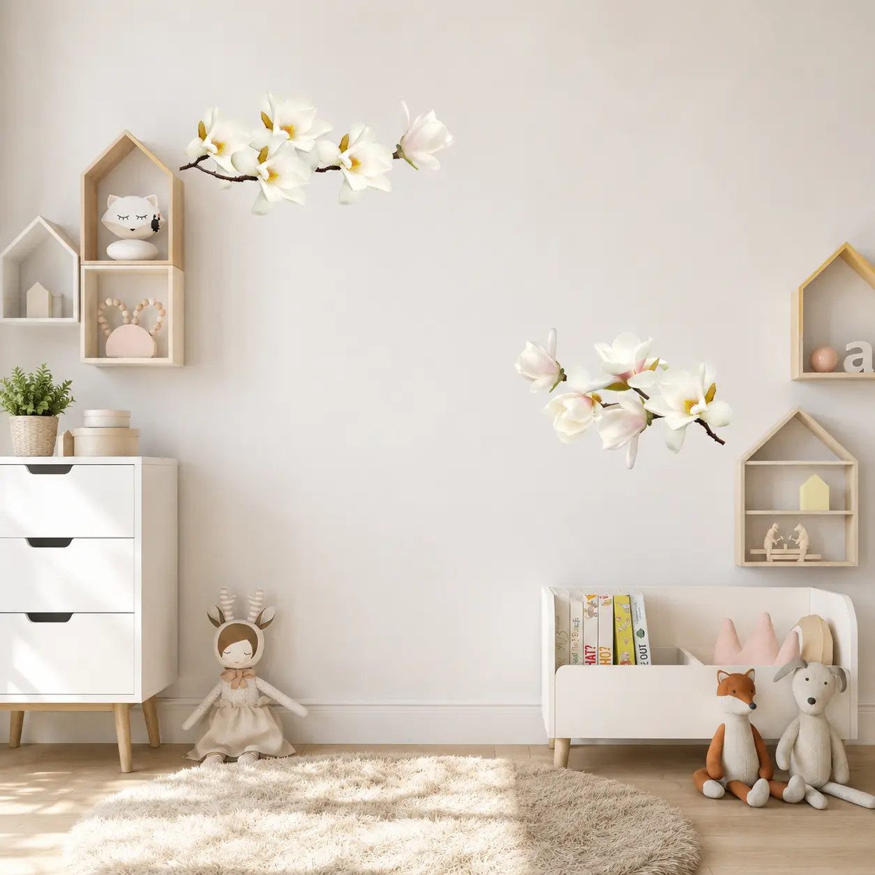 Naklejki na ścianę magnolie