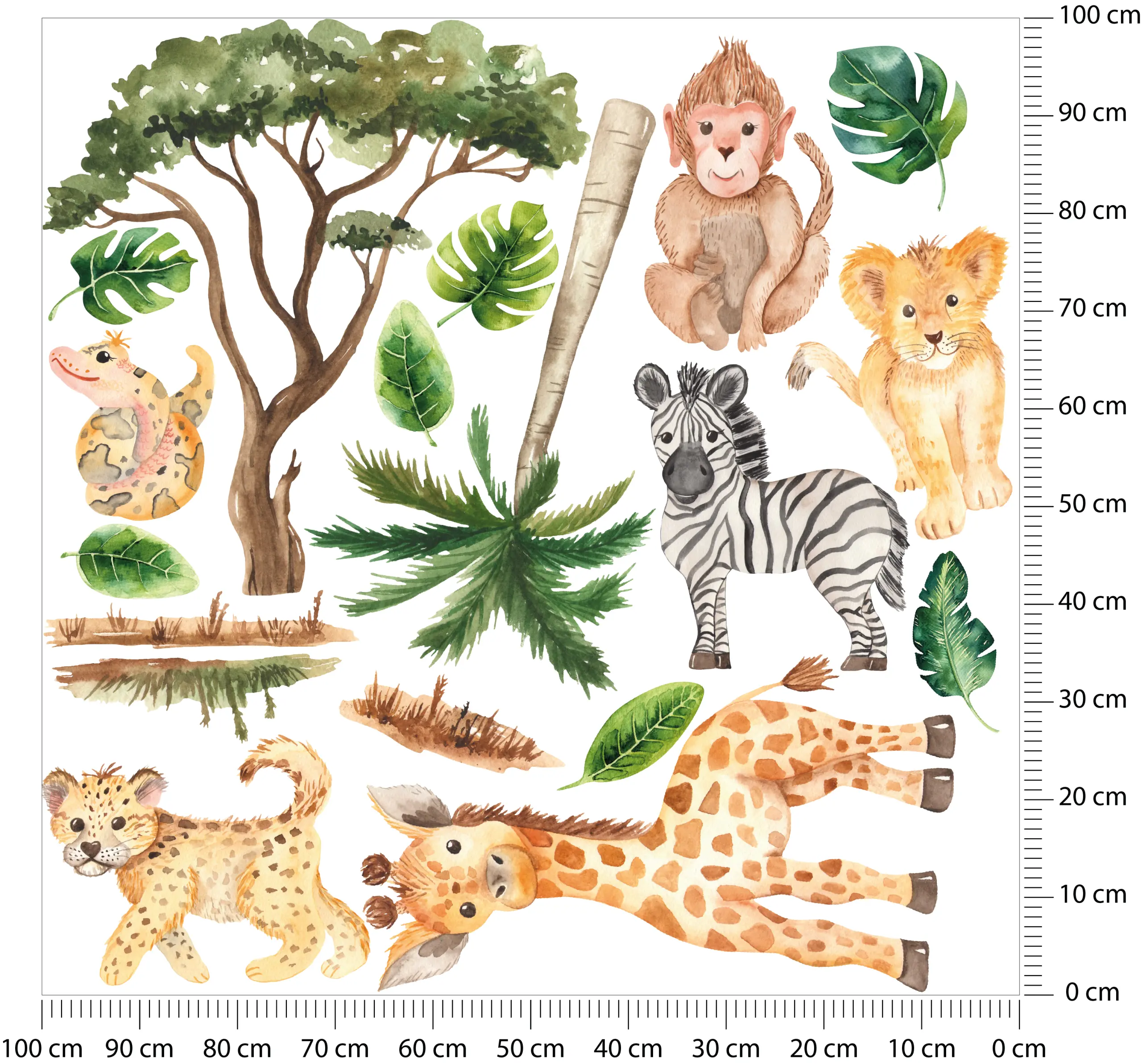 naklejki na ścianę safari
