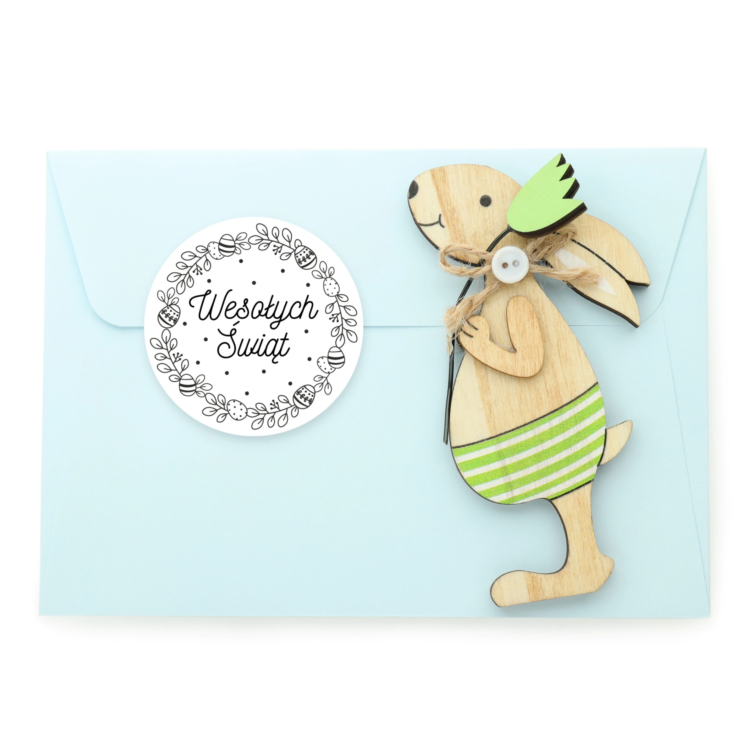 naklejki wielkanocne 5 cm średnica Wesołych Świąt